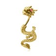 Stone Set Dragon Belly Piercing DBP-08